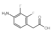 (4-氨基-2,3-二氟苯基)乙酸结构式