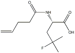 Leucine, 4-fluoro-N-(1-oxo-4-pentenyl)- Structure
