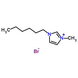 1-Hexyl-3-methylimidazolium Bromide Structure