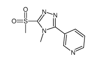4-甲基-3-甲基磺酰基-5-(3-吡啶)-1,2,4-噻唑结构式