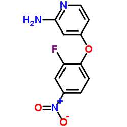 4-(2-Fluoro-4-nitrophenoxy)-2-pyridinamine Structure