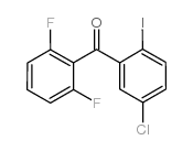 (5-氯-2-碘苯基)(2,6-二氟苯基)甲酮结构式