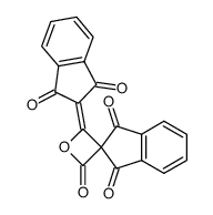 4'-(1,3-dioxo-1,3-dihydro-2H-inden-2-ylidene)spiro[indene-2,3'-oxetane]-1,2',3-trione结构式