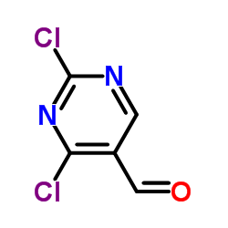 2,4-二氯-5-嘧啶甲醛结构式