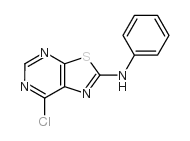 (7-氯噻唑并[5,4-d]嘧啶-2-基)苯胺结构式