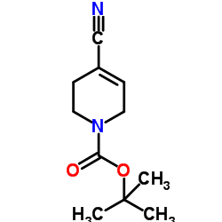 4-氰基-5,6-二氢吡啶-1(2H)-羧酸叔丁酯结构式