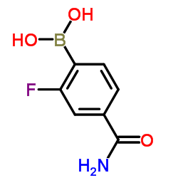 (4-Carbamoyl-2-fluorophenyl)boronic acid Structure