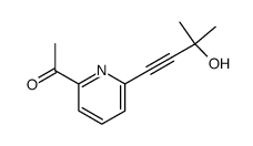 2-acetyl-6-(3-methylbutyn-1-yl)pyridine Structure