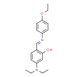 (E)-5-(diethylamino)-2-(((4-ethoxyphenyl)imino)methyl)phenol Structure