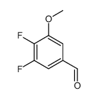 3,4-二氟-5-甲氧基苯甲醛结构式