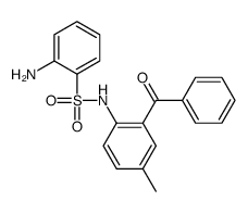 2-amino-N-(2-benzoyl-4-methylphenyl)benzenesulfonamide结构式