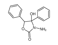 3-amino-4-hydroxy-4,5-diphenyl-1,3-oxazolidin-2-one结构式