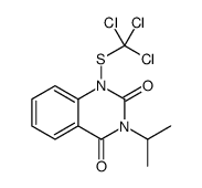 3-propan-2-yl-1-(trichloromethylsulfanyl)quinazoline-2,4-dione结构式