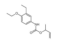 but-3-en-2-yl N-(4-ethoxy-3-ethylphenyl)carbamate结构式