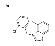 3-[(2-chlorophenyl)methyl]-4-methyl-1,3-benzothiazol-3-ium,bromide Structure
