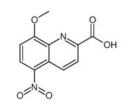 8-methoxy-5-nitroquinoline-2-carboxylic acid结构式