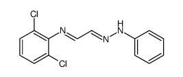 Acetaldehyde, 2-[(2,6-dichlorophenyl)imino]-, 2-phenylhydrazone Structure