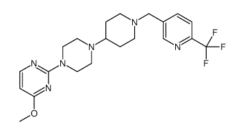 4-methoxy-2-[4-[1-[[6-(trifluoromethyl)pyridin-3-yl]methyl]piperidin-4-yl]piperazin-1-yl]pyrimidine Structure