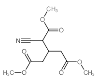 dimethyl 2-cyano-3-(methoxycarbonylmethyl)pentanedioate Structure