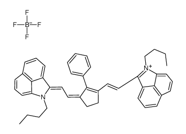 1-丁基-2-(2-[3-[2-(1-丁基-1H-苯并[cd]吲哚-2-亚基)乙亚基]-2-苯基环戊烯-1-基]乙烯基)苯并[cd]吲哚鎓四氟硼酸盐结构式