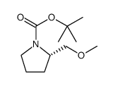 1-Pyrrolidinecarboxylic acid, 2-(methoxymethyl)-, 1,1-dimethylethyl ester, (2S)结构式