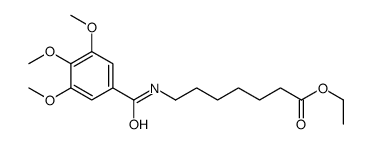 ethyl 7-[(3,4,5-trimethoxybenzoyl)amino]heptanoate结构式