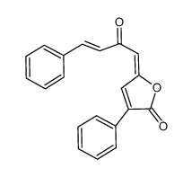 (5E)-5-[(E)-2-oxo-4-phenylbut-3-enylidene]-3-phenylfuran-2(5H)-one结构式