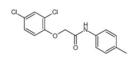 2-(2,4-dichlorophenoxy)-N-(4-methylphenyl)acetamide结构式
