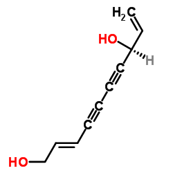 (2E,8S)-2,9-Decadiene-4,6-diyne-1,8-diol Structure