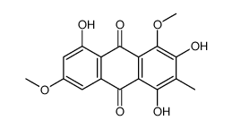 1,3,5-trihydroxy-4,7-dimethoxy-2-methylanthracene-9,10-dione Structure