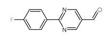 2-(4-氟苯基)-5-嘧啶羧醛结构式