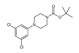 1-Piperazinecarboxylic acid, 4-(3,5-dichlorophenyl)-, 1,1-dimethylethyl ester Structure