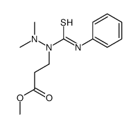 methyl 3-[dimethylamino(phenylcarbamothioyl)amino]propanoate Structure