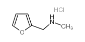 N-(2-呋喃甲基)-N-甲胺盐酸盐结构式