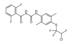 N-[[4-(2-chloro-1,1,2-trifluoroethyl)sulfanyl-2,5-dimethylphenyl]carbamoyl]-2,6-difluorobenzamide结构式
