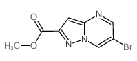 6-溴吡唑并[1,5-a]嘧啶-2-羧酸甲酯结构式