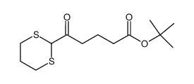 tert-butyl 5-oxo-5-(1,3-dithian-2-yl)pentanoate Structure