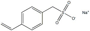 sodium (4-vinylphenyl)methanesulfonate structure