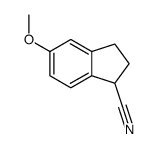 5-甲氧基-2,3-二氢-1H-茚-1-甲腈结构式