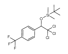 tert-butyldimethyl[2,2,2-trichloro-1-(4-trifluoromethylphenyl)ethoxy]silane结构式