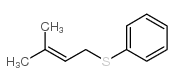 [(3-甲基丁-2-烯-1-基)硫代]苯结构式