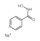 4-Pyridinecarboxamide,N-hydroxy-, sodium salt (1:1) Structure