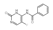 N-(5-氟-2,3-二氢-2-氧代-4-嘧啶基)-苯甲酰胺结构式