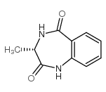 (3S)-3-甲基-1,4-苯并二氮杂卓-2,5-二酮结构式