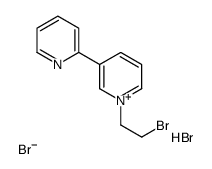1-(2-bromoethyl)-3-pyridin-1-ium-2-ylpyridin-1-ium,dibromide Structure