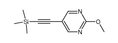 2-methoxy-5-((trimethylsilyl)ethynyl)pyrimidine结构式