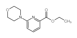 6-(4-吗啉)-2-吡啶羧酸乙酯结构式