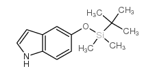 5-(叔丁基二甲基硅氧基)-1H-吲哚结构式