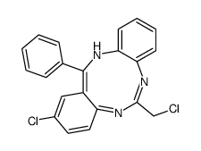2-chloro-6-(chloromethyl)-13-phenyl-12H-benzo[d][1,3,7]benzotriazonine结构式
