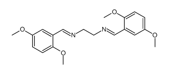 1-(2,5-dimethoxyphenyl)-N-[2-[(2,5-dimethoxyphenyl)methylideneamino]ethyl]methanimine Structure